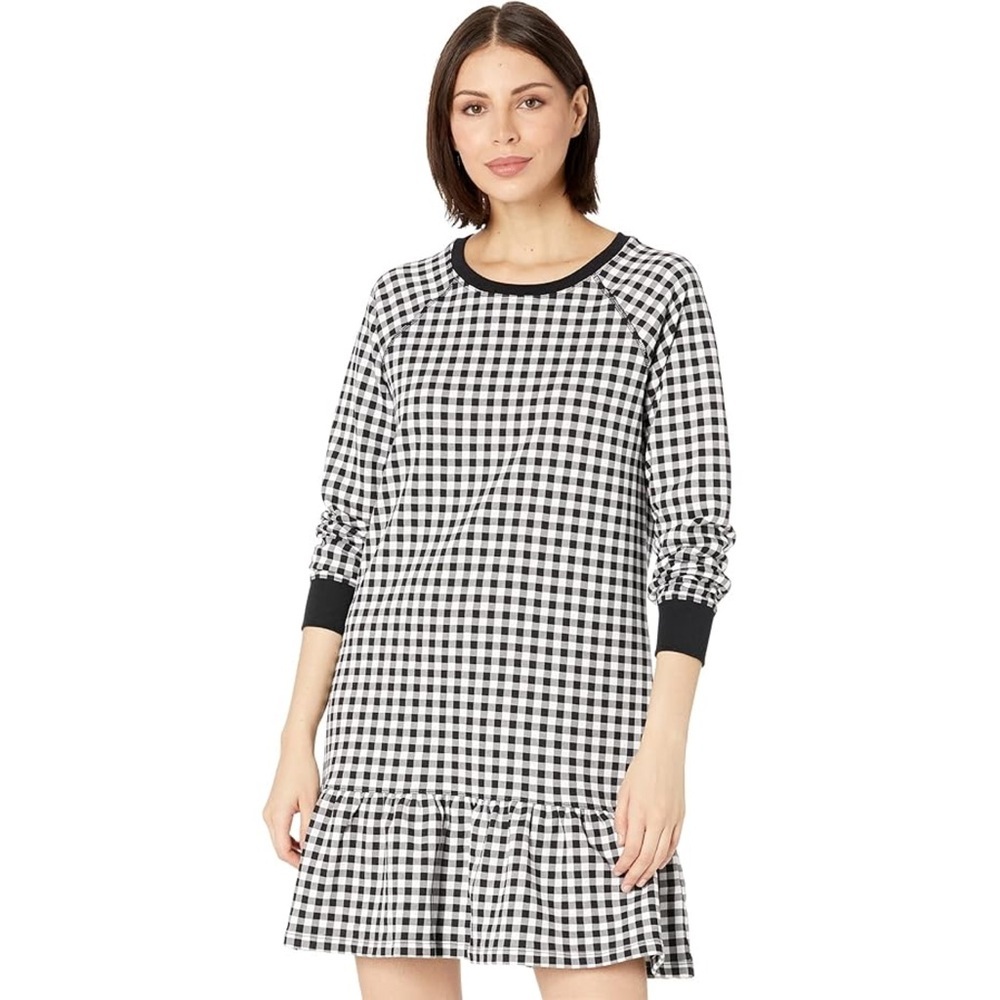 NWT Draper James Gingham Sweatshirt Dress